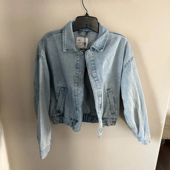 Primark Jackets Coats Nwt Primark Bomber Denim Jacket Poshmark
